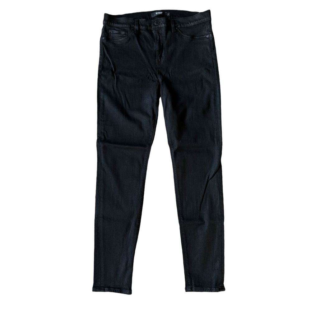 Hudson Nico Super Skinny Black Sheen Jeans